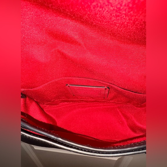 Coach Horse and Carriage Saddle Bag Black Pebbled Leather C4058 - Picture 12 of 16